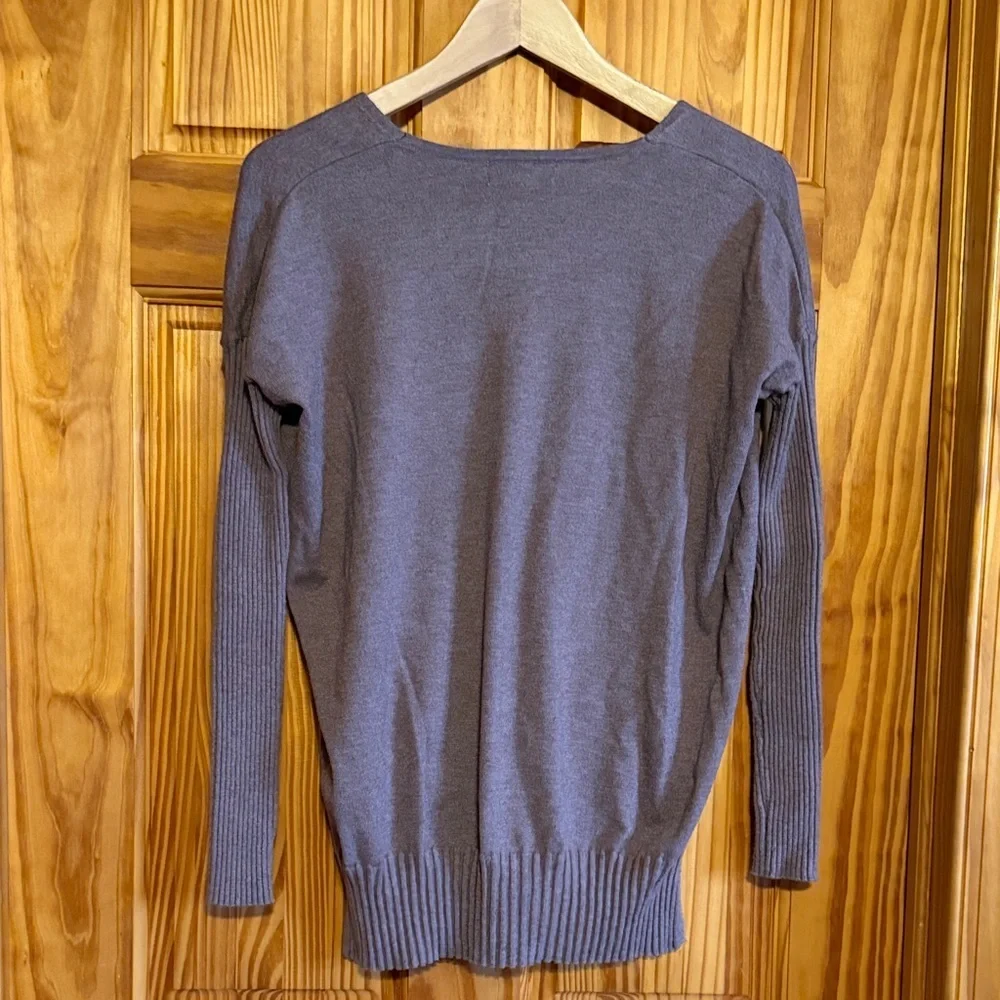 Evereve Women's V-Neck Sweater in Lavender